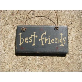 1003BF Best Friends mini wood sign 