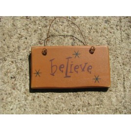 1004B - Believe mini wood sign 