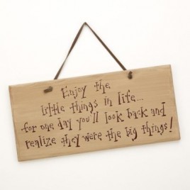 1106CP-Enjoy the Little Things in life wood sign 
