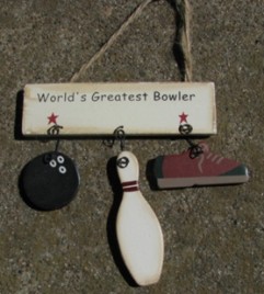 1200G-Worlds Greatest Bowler wood sign