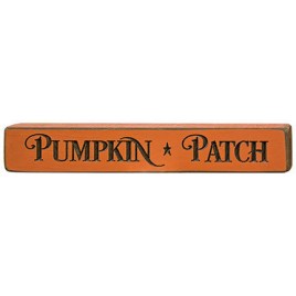 Pumpkin * Patch Primitive Wood Country Engraved Block 12PP 