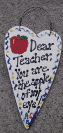 1430 - Dear Teacher You are the Apple of my eye 