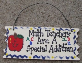 15321 - Math Teachers Are a special Addition wood sign