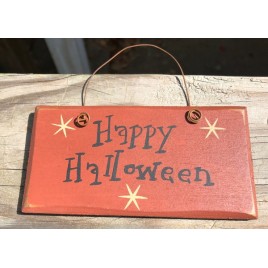 2001HH - Happy Halloween wood sign 