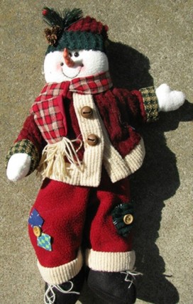 Primitive Snowman 264238SN- Christmas Cloth