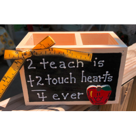  Teacher Gifts 2707DC - 2 teach is 2 touch hearts 4 ever Supply Box 