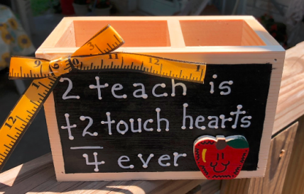  Teacher Gifts 2707DC - 2 teach is 2 touch hearts 4 ever Supply Box 