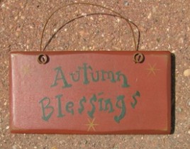 3001AB- Autumn Blessings mini wood sign 