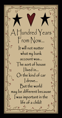 300HY - A Hundred Years from now wood sign 