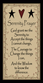 302SP - Serenity Prayer wood sign