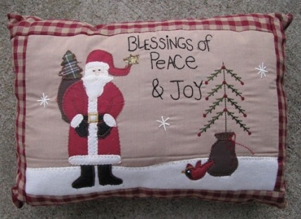 Christmas Decor  31146S - Blessings of Peace & Joy Pillow