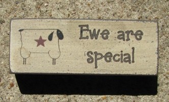 31392S - Ewe Are Special wood block 