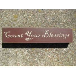 31423CYB-Count Your Blessings Wood Block