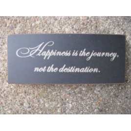 31430H-Happiness is the journey not a destination wood block 