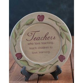 31527A -Teachers who love teaching wood plate 
