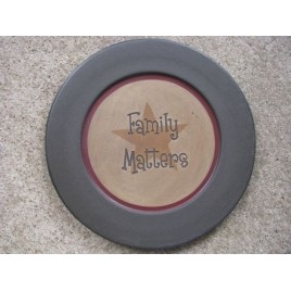  31567FM Family Matters  Primitive Wood Plate