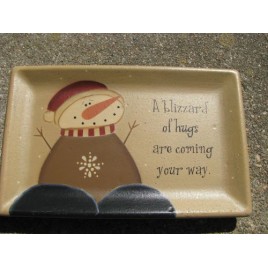 31915A - A Blizzard of Hugs are coming your way wood plate 