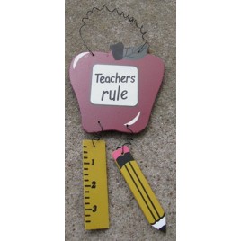 32150TR -Teachers Rule Apple Ruler Pencil 