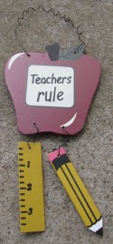 32150TR -Teachers Rule Apple Ruler Pencil 
