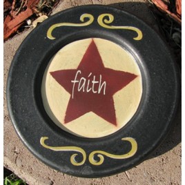 32156H - Faith Wood Plate 