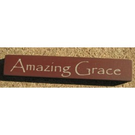 32317AM - Amazing Grace mini wood block 