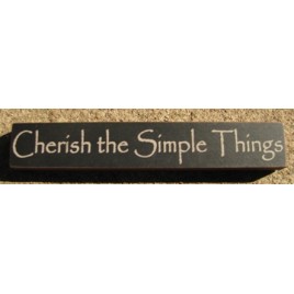 32320CB - Cherish the Simple Things Mini wood block 