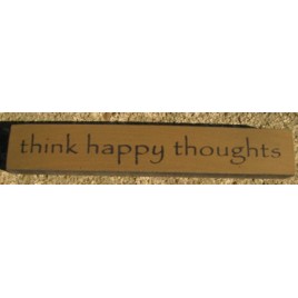32321TG - Think Happy Thoughts mini wood block 
