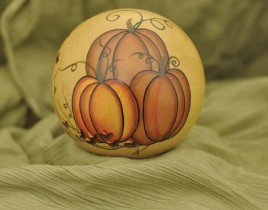 Pumpkin Fall Decor 32339P - Decorative Ball Pumpkin 
