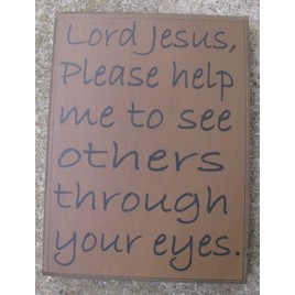 32421G - Lord Jesus wood box sign