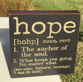Primitive Hope Word Definition Sign