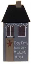 35281EF Every Family has a story  Traditions Chunky wood House