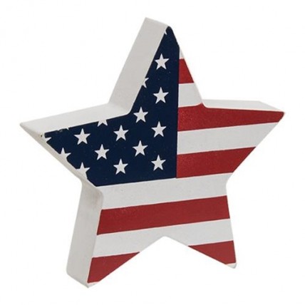 G37121 USA Flag Star Sitter 