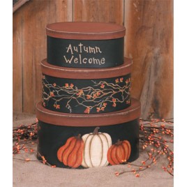 3B1214bm - Autumn Welcome set of 3 boxes 