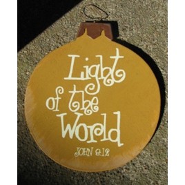   Wood Christmas Ornament 45098T - Light of the World