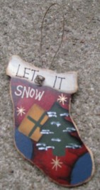 47069lis - Let It Snow Stocking Ornament 