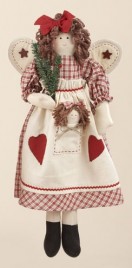  50666DA - Christmas Angel with Rag Doll in Pocket 