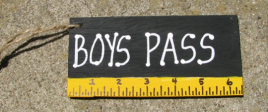 Teacher Gifts 5201 Boys Pass Black with Ruler