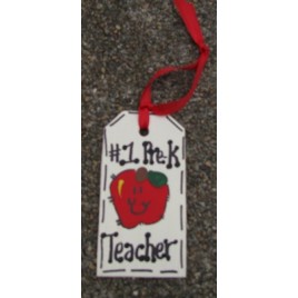 56122PK #1 Pre-K Teacher Wood Tag