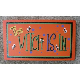  59038WN - The Witch is in wood Block