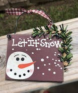 5934 - Let It Snow Snowman Head Ornament 