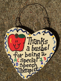 Speech Therapist Teacher Gift Thanks a Bushel 6019 Special Speech Therapist