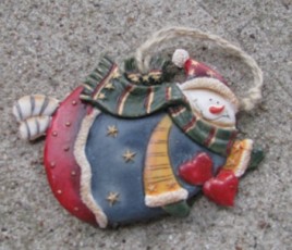 603262-Snowman Resin Ornament