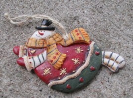 603265-Snowman Resin Ornament