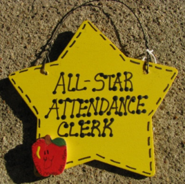 Attendance Clerk Teacher Gifts 7027 All Star Attendance Clerk