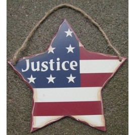 704-258JS - Justice wood sign