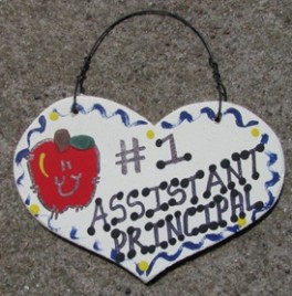 Teacher Gifts  809 Assistant Principal  Wood Teacher Heart 