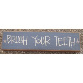 Primitive Wood Block 82255BT  -brush Your Teeth 