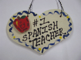 Teacher Gifts  828 Spanish Teacher Heart 