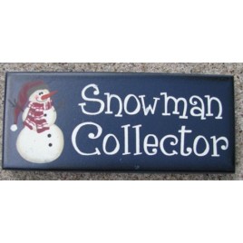 Primitive Wood Block 8317SC- Snowman Collector Primitive Wood Block 8317SC- Snowman Collector