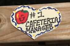 Teacher Gifts Number One 834 Cafeteria Manager Heart